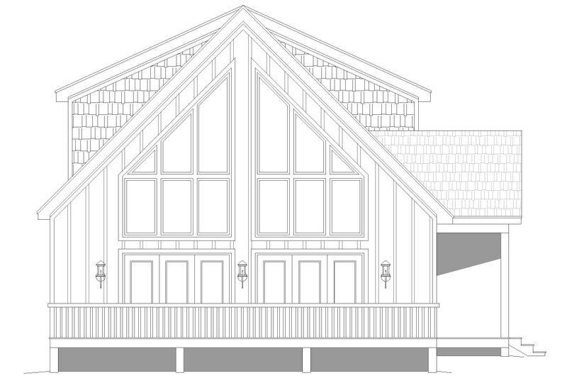 House Blueprint - Exterior - Other Elevation for Traditional House Plan #932-534 - 3 bed, 2.5 bath