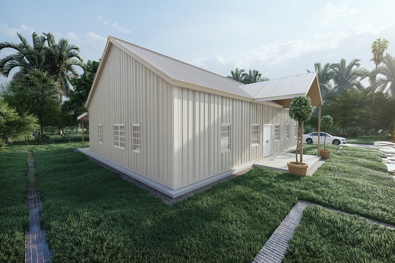 Dream House Plan - Exterior - Other Elevation for Barndominium House Plan #1107-8 - 3 bed, 2.5 bath
