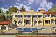 Mediterranean Style House Plan - 5 Beds 8.5 Baths 7893 Sq/Ft Plan #420-198 