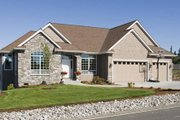 European Style House Plan - 4 Beds 4 Baths 3682 Sq/Ft Plan #48-428 