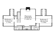 Southern Style House Plan - 5 Beds 4.5 Baths 4057 Sq/Ft Plan #406-115 