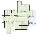 European Style House Plan - 3 Beds 2.5 Baths 1797 Sq/Ft Plan #17-267 