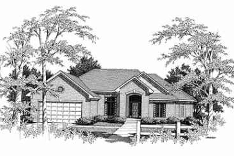 Dream House Plan - Traditional Exterior - Front Elevation Plan #70-345
