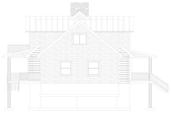 Exterior - Other Elevation for Log House Plan #1060-306 - 4 bed, 4 bath