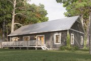 Farmhouse Style House Plan - 3 Beds 2 Baths 1402 Sq/Ft Plan #44-277 