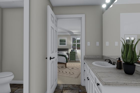 Interior - Master Bathroom 2 for Traditional House Plan #1060-58 - 3 bed, 2.5 bath