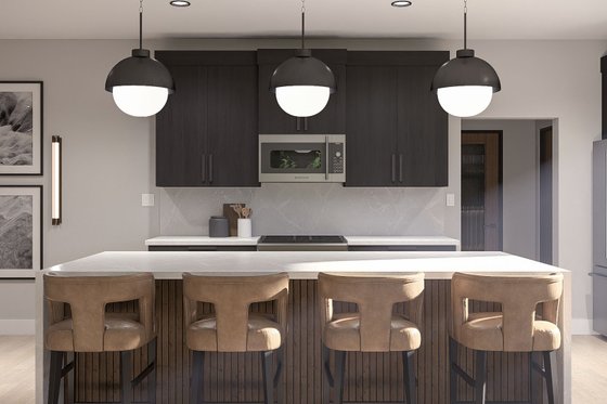 Interior - Kitchen for Modern House Plan #455-732 - 4 bed, 2.5 bath