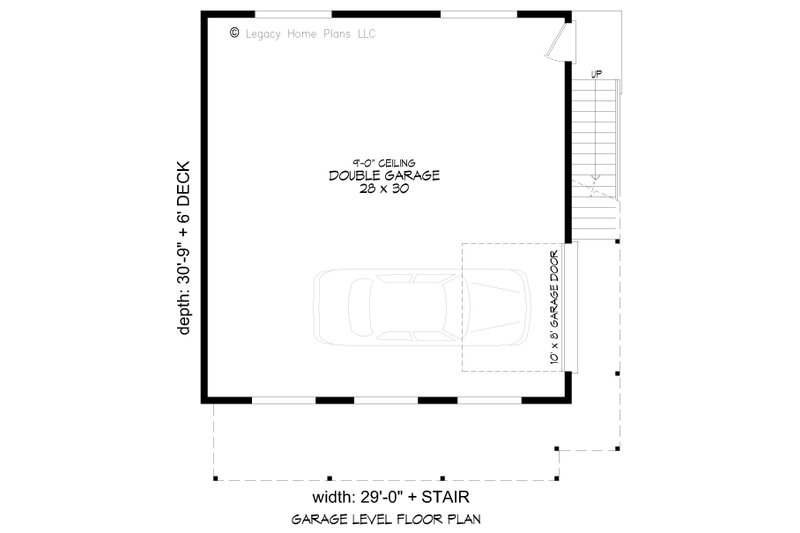 Architectural House Design - Floor Plan - Main Floor for Modern House Plan #932-951 - 1 bed, 1 bath