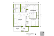 Modern Style House Plan - 2 Beds 1 Baths 1410 Sq/Ft Plan #1106-6 