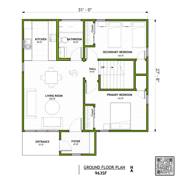 Home Plan - Modern Floor Plan - Main Floor Plan #1106-6