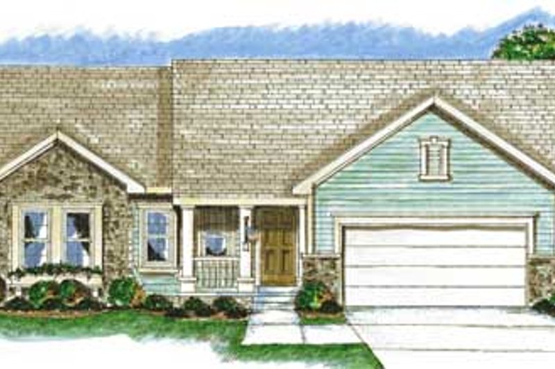 House Design - Traditional Exterior - Front Elevation Plan #20-1371