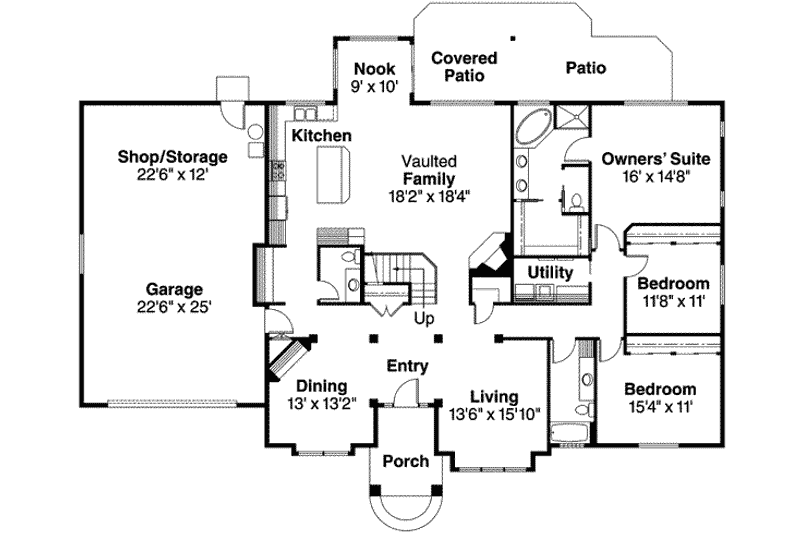 Home Plan - Floor Plan - Main Floor House Plan #124-605 - 3 bed, 2.5 bath