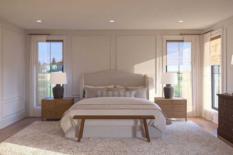 House Blueprint - Interior - Master Bedroom for Barndominium House Plan #455-769 - 3 bed, 2.5 bath