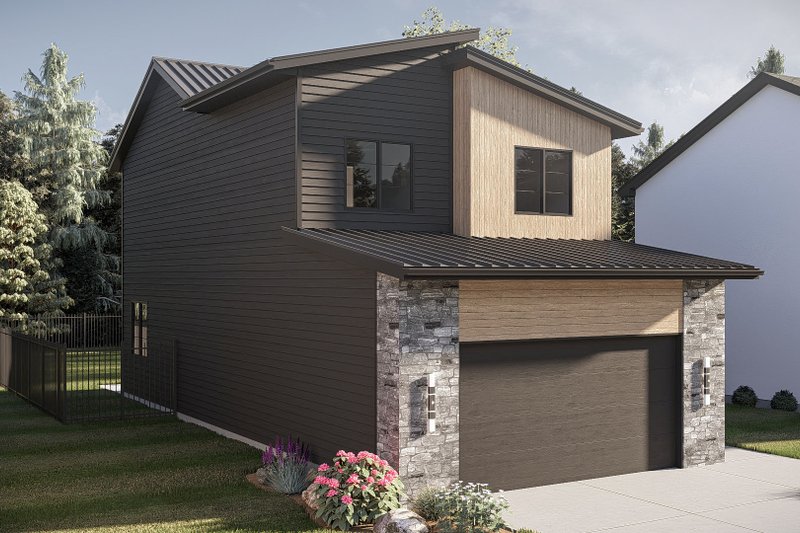 House Blueprint - Exterior - Other Elevation for Modern House Plan #455-785 - 3 bed, 2.5 bath