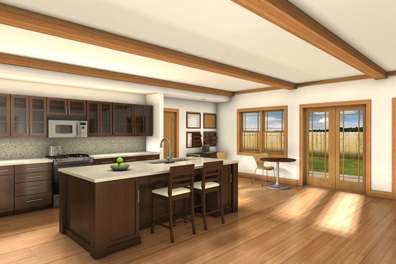 House Blueprint - Interior - Kitchen 2 for Farmhouse House Plan #497-63 - 3 bed, 2.5 bath