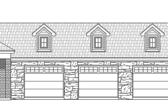 Exterior - Front Elevation 3 for Country House Plan #932-211, 0 bath