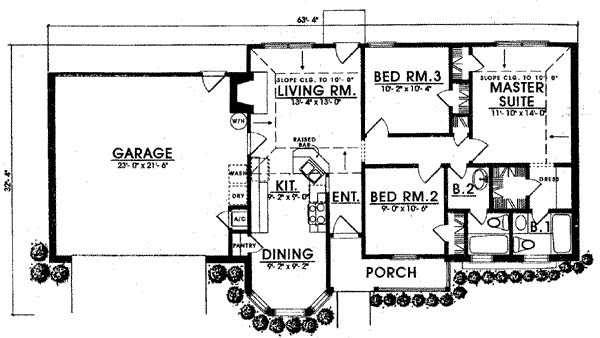 Traditional Floor Plan - Main Floor Plan #40-280