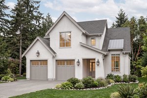 Architectural House Design - Exterior - Front Elevation for European House Plan #1114-125 - 4 bed, 2.5 bath