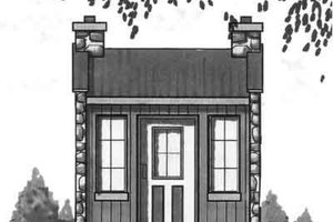 Cottage Exterior - Front Elevation Plan #23-457
