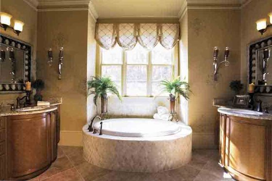 Interior - Master Bathroom for European House Plan #927-18 - 4 bed, 3 bath