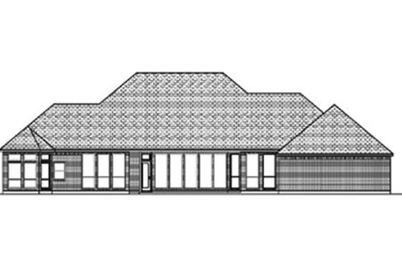 Home Plan - Exterior - Rear Elevation for Traditional House Plan #84-397 - 4 bed, 2.5 bath