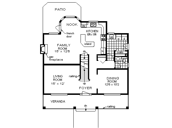 Traditional Floor Plan - Main Floor Plan #18-279