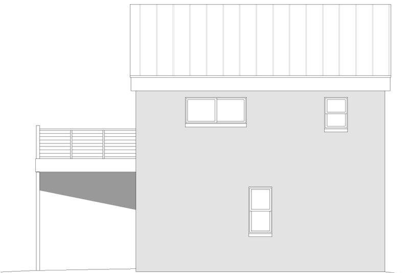 Dream House Plan - Exterior - Rear Elevation for Contemporary House Plan #932-597 - 1 bed, 1 bath