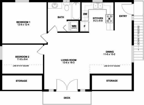 Traditional Floor Plan - Upper Floor Plan #126-161