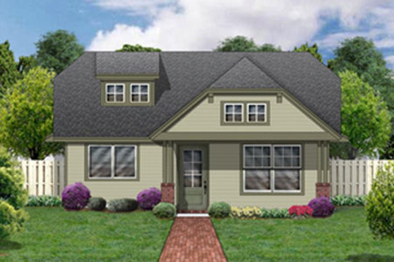 Cottage Style House Plan - 3 Beds 2 Baths 1192 Sq/Ft Plan #84-446