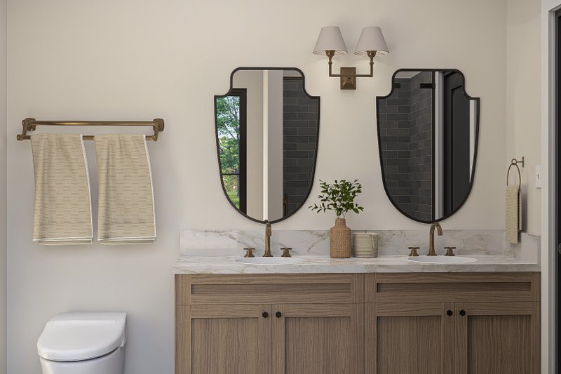 House Blueprint - Interior - Master Bathroom for Farmhouse House Plan #455-632 - 3 bed, 2 bath