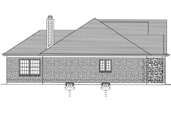 Exterior - Other Elevation for Traditional House Plan #46-373 - 3 bed, 2 bath