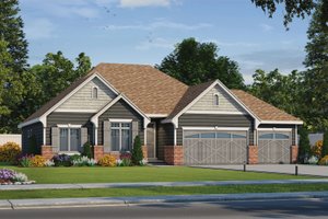 Country Exterior - Front Elevation Plan #20-2192