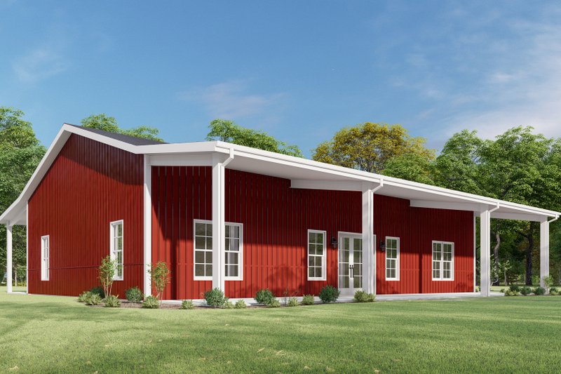 House Plan Design - Exterior - Other Elevation 6 for Barndominium House Plan #1092-57 - 3 bed, 2 bath