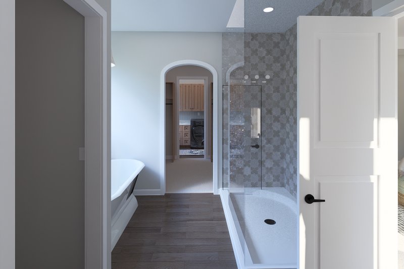 House Blueprint - Interior - Master Bathroom 1 for European House Plan #1060-443 - 3 bed, 2 bath