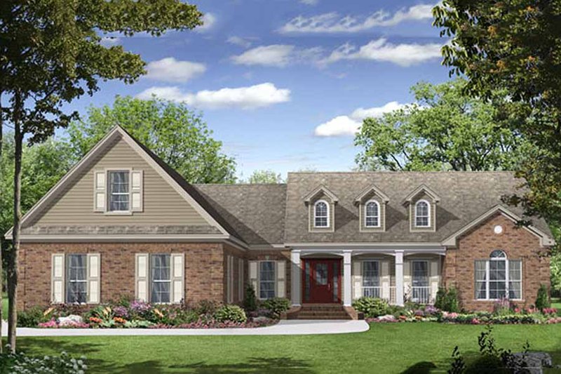 Traditional Style House Plan - 3 Beds 2.5 Baths 2000 Sq/Ft ...