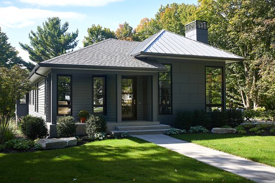 Exterior - Front Elevation for Contemporary House Plan #928-311 - 3 bed, 2.5 bath