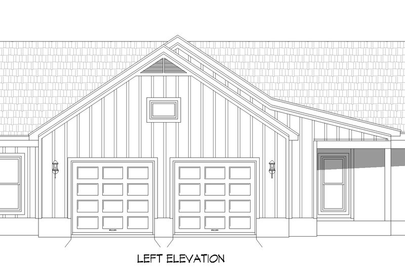 House Blueprint - Exterior - Other Elevation for Contemporary House Plan #932-940 - 2 bed, 2 bath
