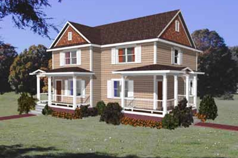 Architectural House Design - Craftsman Exterior - Front Elevation Plan #79-237