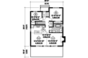 Contemporary Style House Plan - 2 Beds 1 Baths 1021 Sq/Ft Plan #25-4317 