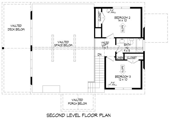 Country Floor Plan - Upper Floor Plan #932-586