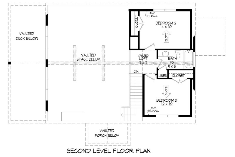 Architectural House Design - Floor Plan - Upper Floor for Country House Plan #932-586 - 3 bed, 3.5 bath