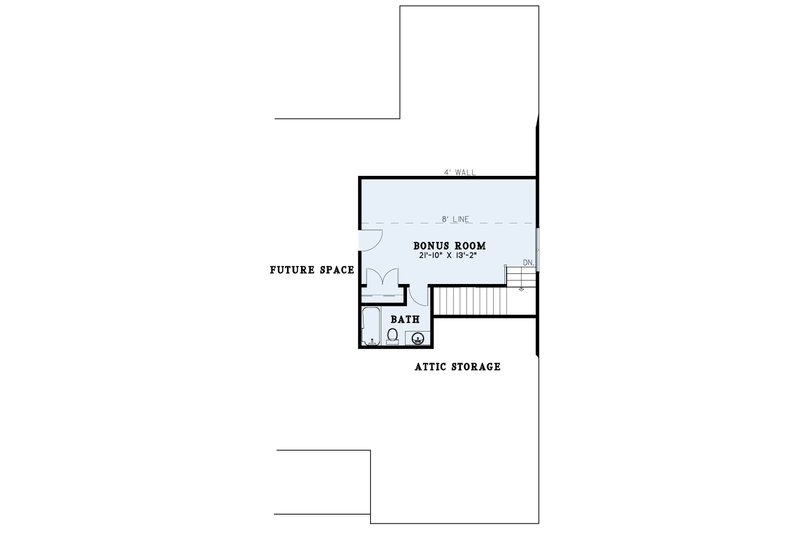 Dream House Plan - Floor Plan - Upper Floor for Country House Plan #17-3250 - 3 bed, 3.5 bath
