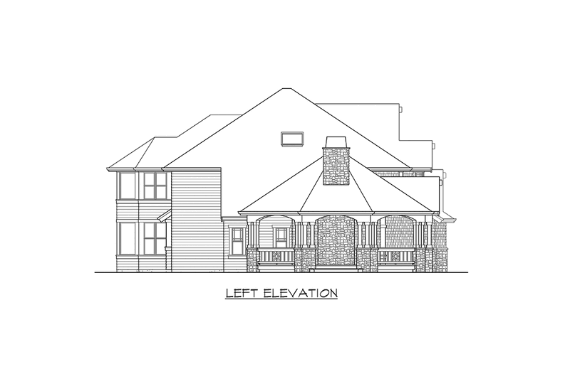 Dream House Plan - Exterior - Other Elevation 2 for Craftsman House Plan #132-162 - 4 bed, 3.5 bath
