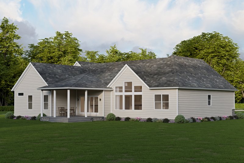 Dream House Plan - Exterior - Rear Elevation 1 for Craftsman House Plan #1089-53 - 3 bed, 2 bath