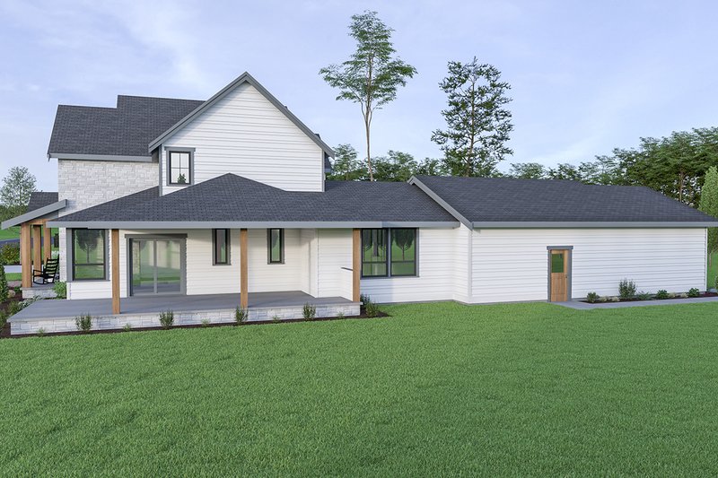 Architectural House Design - Exterior - Other Elevation 1 for Farmhouse House Plan #1070-41 - 4 bed, 3.5 bath
