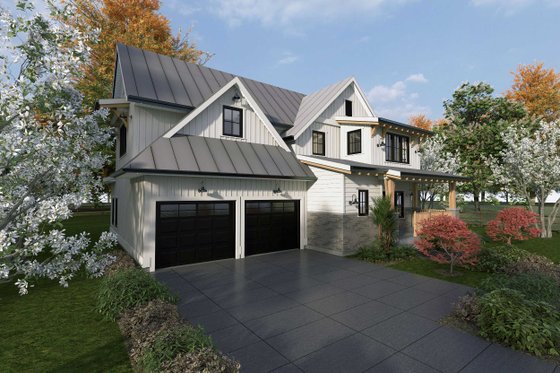 Exterior - Other Elevation for Farmhouse House Plan #1101-11 - 3 bed, 2.5 bath