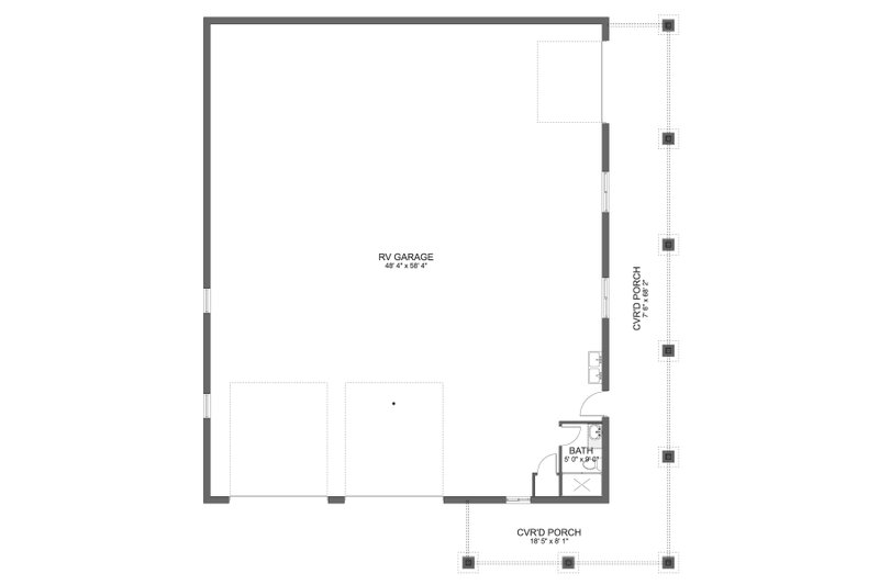 House Design - Floor Plan - Main Floor for Traditional House Plan #1060-296, 1 bath