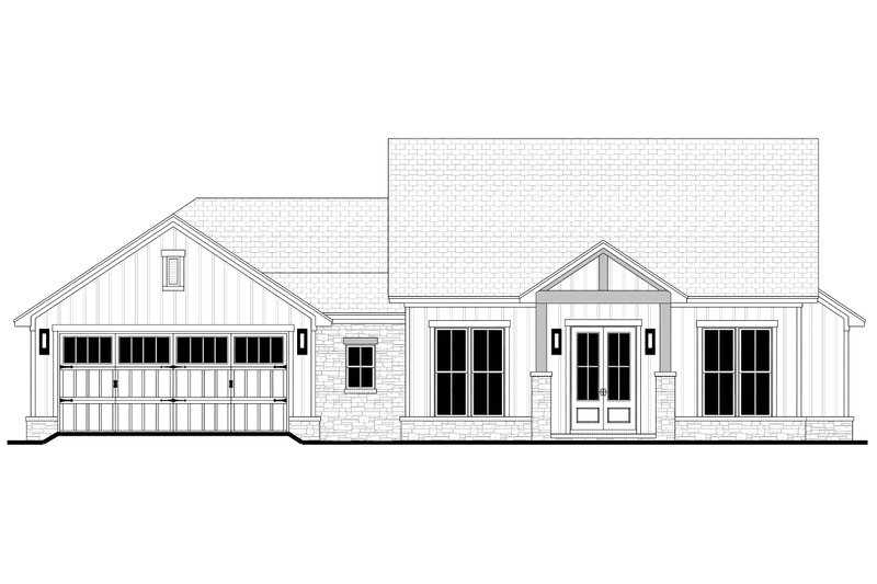 Dream House Plan - Exterior - Front Elevation 6 for Farmhouse House Plan #430-349 - 4 bed, 2.5 bath