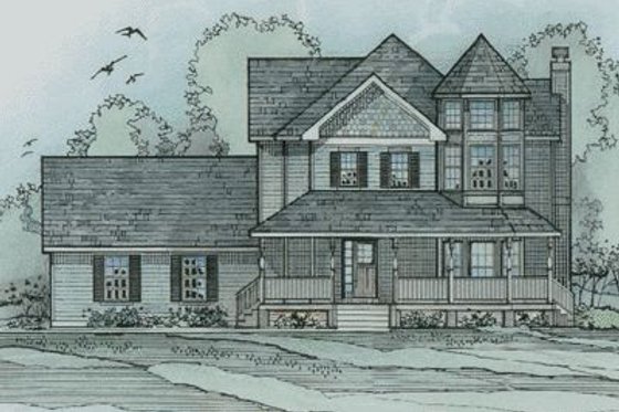 Exterior - Front Elevation for Victorian House Plan #31-137 - 3 bed, 2.5 bath