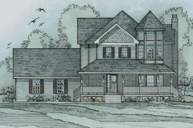 Victorian Style House Plan - 3 Beds 2.5 Baths 2813 Sq/Ft Plan #31-137